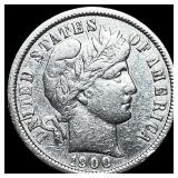 1900 Barber Dime CHOICE AU