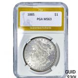 1885 Morgan Silver Dollar PGA MS63