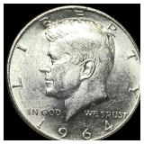 1964 Silver Kennedy Half Dollar UNCIRCULATED
