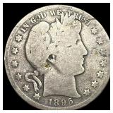1895 Silver Half Dollar (Barber) NICELY CIRCULATED