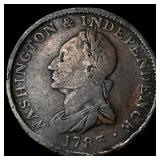 1783 Washington & Independence Copper Token LIGHTL