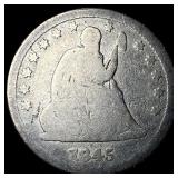 1845 Seated Liberty Quarter NICELY CIRCULATED