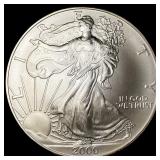 2000 1 oz Silver American Eagle $1 GEM BU