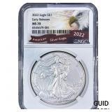 2022 Silver Eagle NGC MS70