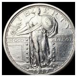 1917 Type 1 Standing Liberty Quarter UNCIRCULATED