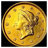 1853 Gold $1 Type 1 CLOSELY UNCIRCULATED