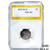 1922 Wheat Cent PGA AU
