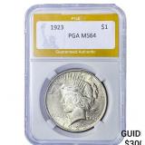 1923 Silver Peace Dollar PGA MS64