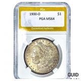 1900-O Morgan Silver Dollar PGA MS64