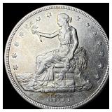 1877-S Silver Trade Dollar CHOICE AU