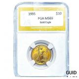 1995 Gold $10 American Eagle PGA MS69