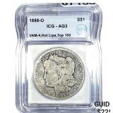 1888-O Morgan Silver Dollar ICG AG3