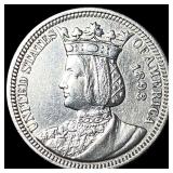 1893 Columbian Exposition Isabella Quarter UNCIRCU