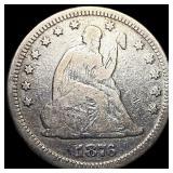1876 Seated Liberty Half Dollar LIGHTLY CIRCULATED