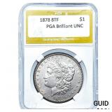 1878 8TF Morgan Silver Dollar PGA BU