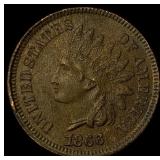 1866 Indian Head Cent NEARLY UNCIRCULATED