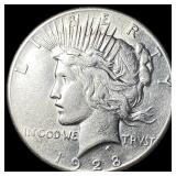 1928 Silver Peace Dollar CLOSELY UNCIRCULATED