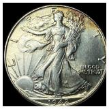 1942 Silver Walking Liberty Half Dollar GEM  BU