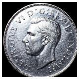 1948 Canada Silver 50 Cents GEM BU