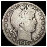 1915 Barber Half Dollar LIGHTLY CIRCULATED