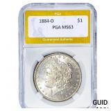 1884-O Morgan Silver Dollar PGA MS63