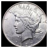 1927 Silver Peace Dollar UNCIRCULATED