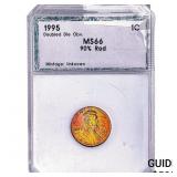 1995 Lincoln Memorial Cent PCI MS66 90% RED