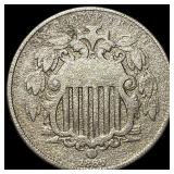 1866 Shield Nickel LIGHTLY CIRCULATED