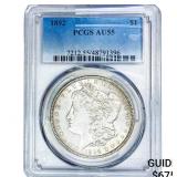 1892 Morgan Silver Dollar PCGS AU55