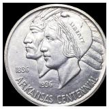 1935-S Arkansas Centennial Silver Half Dollar CHOI