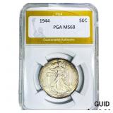 1944 Walking Liberty Half Dollar PGA MS68