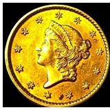 1853 Gold $1 Liberty Head Type 1 UNCIRCULATED