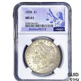 1898 Morgan Silver Dollar NGC MS61