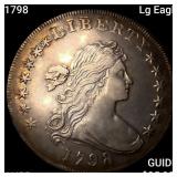 1798 Lg Eagle Draped Bust Dollar HIGH GRADE+