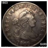 1803 Draped Bust Half Dollar CLOSELY UNCIRCULATED