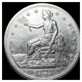 1874-S Silver Trade Dollar CHOICE AU