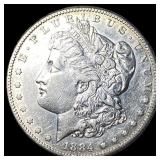 1884-S Silver Morgan Dollar CLOSELY UNCIRCULATED
