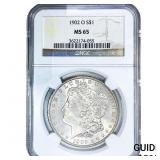 1902-O Morgan Silver Dollar NGC MS65