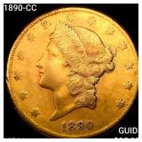 1890-CC $20 Gold Double Eagle UNCIRCULATED