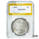 1878 Morgan Silver Dollar PGA MS63