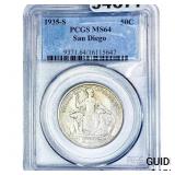 1935-S San Diego Half Dollar PCGS MS64
