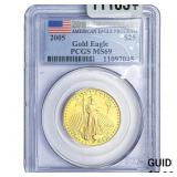 2005 1/2oz Gold Eagle $25 PCGS MS69