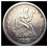 1875-S Silver Seated Liberty Quarter LIGHTLY CIRCU