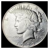 1922-S Silver Peace Dollar CLOSELY UNCIRCULATED
