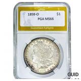 1898-O Morgan Silver Dollar PGA MS66