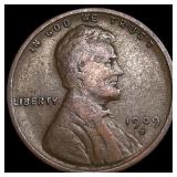1909-S Lincoln Wheat Cent LIGHTLY CIRCULATED