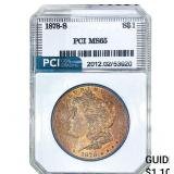 1878-S Morgan Silver Dollar PCI MS65