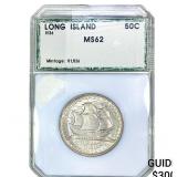 1936 Long Island Half Dollar PCI MS62