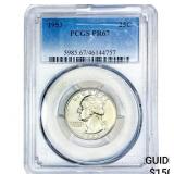 1953 Washington Silver Quarter PCGS PR67