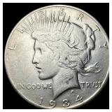 1934 Silver Peace Dollar CLOSELY UNCIRCULATED